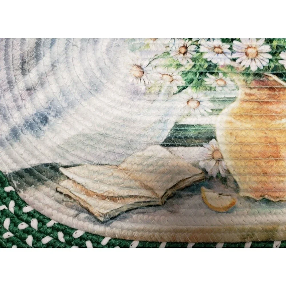 Oval Braided Kitchen Accent Rug (20